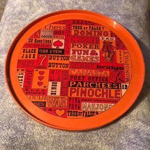 Vintage fun game tray
